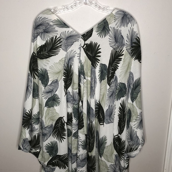 Palm Leaf Kimono Print - Picture 5 of 8